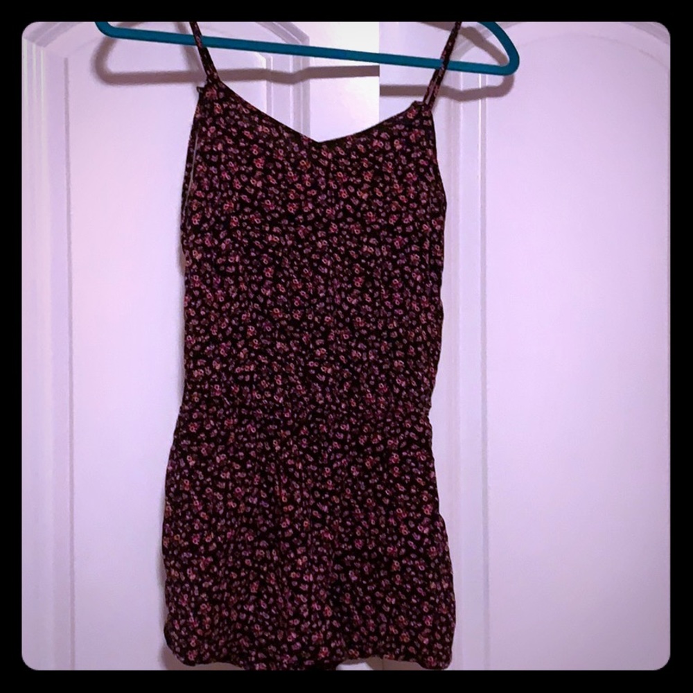 Pink floral Romper